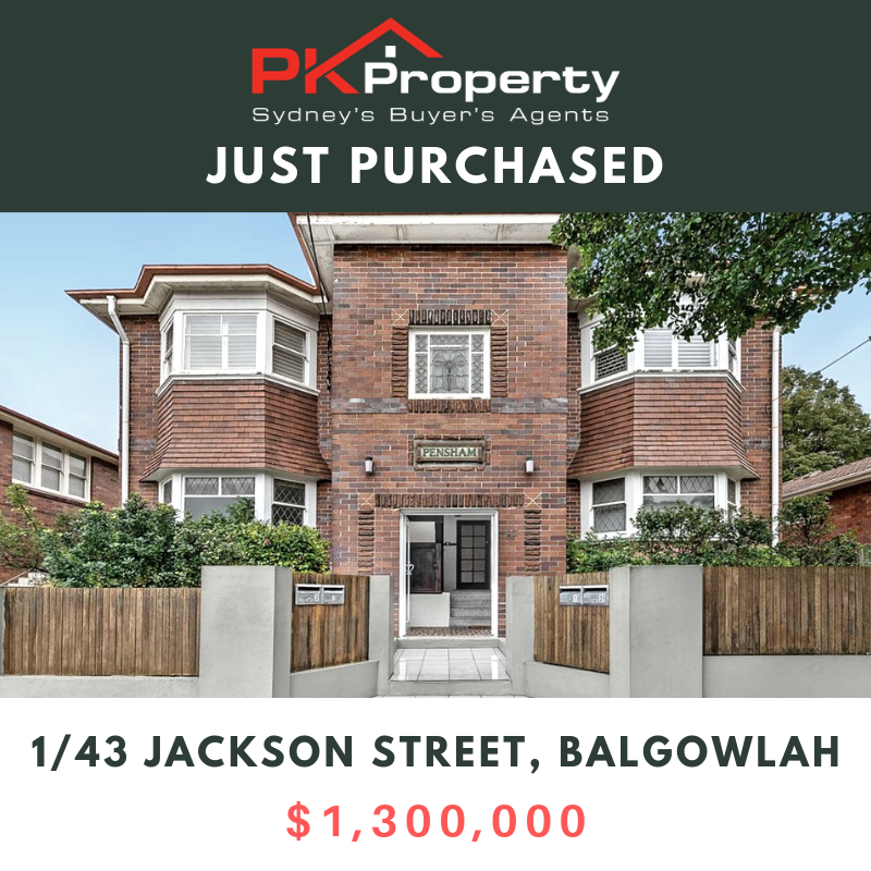 Image for post PK Property Just Purchased 1/43 Jackson Street, Balgowlah!