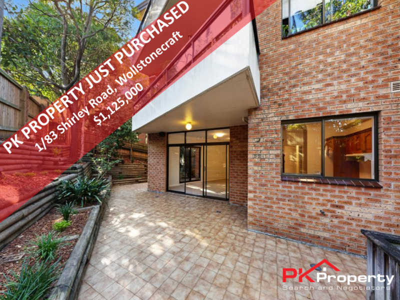 Image for post PK Property Just Purchased 1/83 Shirley Road, Wollstonecraft!