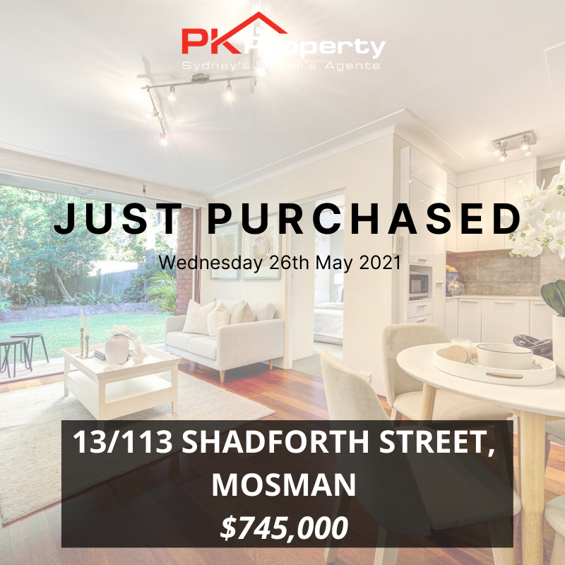 Image for post PK Property Just Purchased 13/113 Shadforth Street, Mosman! 