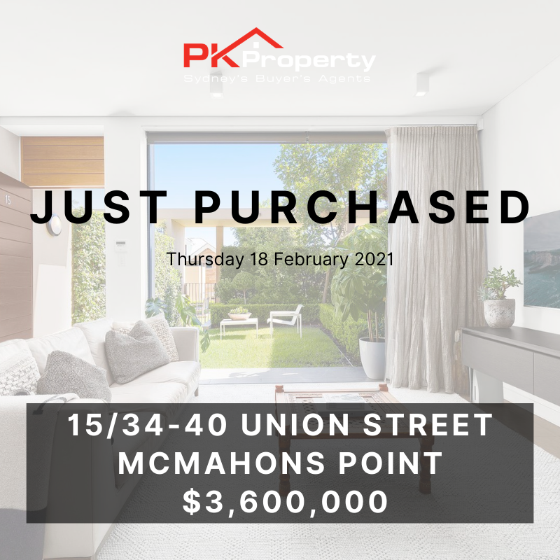 Image for post PK Property Just Purchased 15/34-40 Union Street, McMahons Point