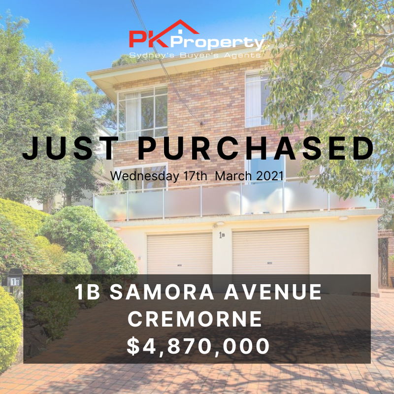 Image for post PK Property Just Purchased  1B Samora Avenue, Cremorne 