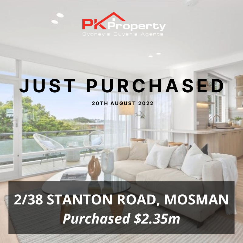 Image for post PK Property Just Purchased 2/38 Stanton Road, Mosman! 