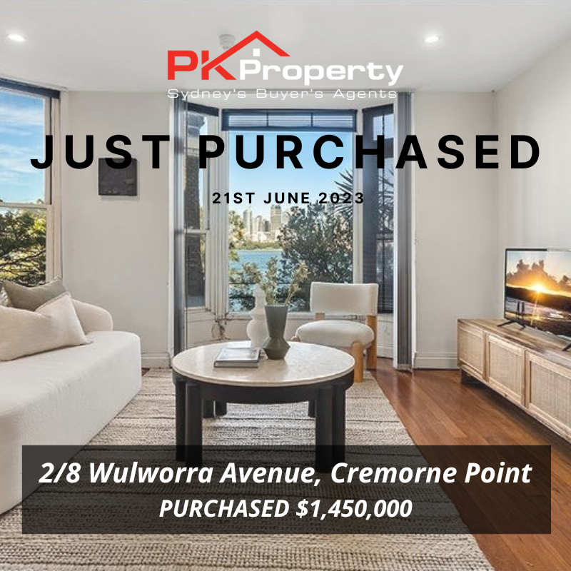 Image for post PK Property Just Purchased 2/8 Wulworra Avenue, Cremorne Point! 