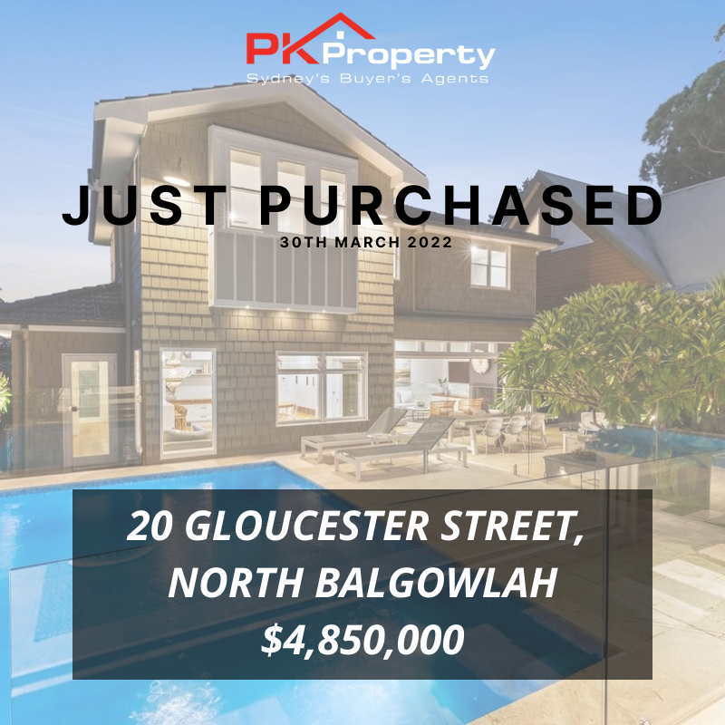 Image for post PK Property Just Purchased 20 Gloucester Street, North Balgowlah! 