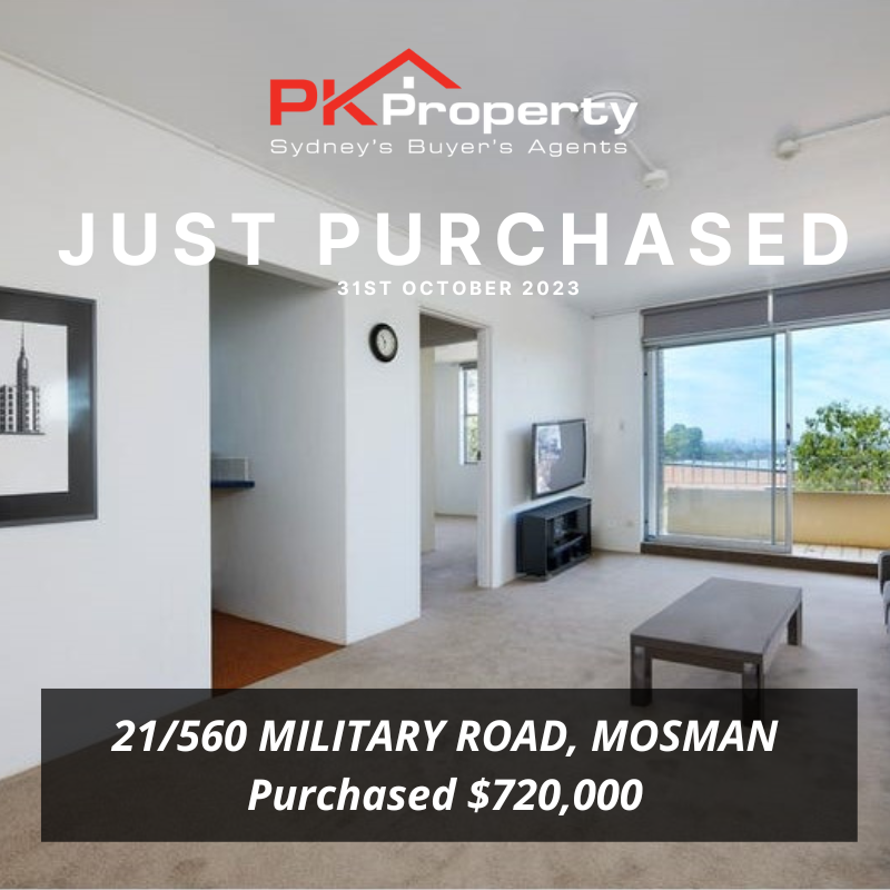 Image for post PK Property Just Purchased 21/560 Military Road, Mosman! 