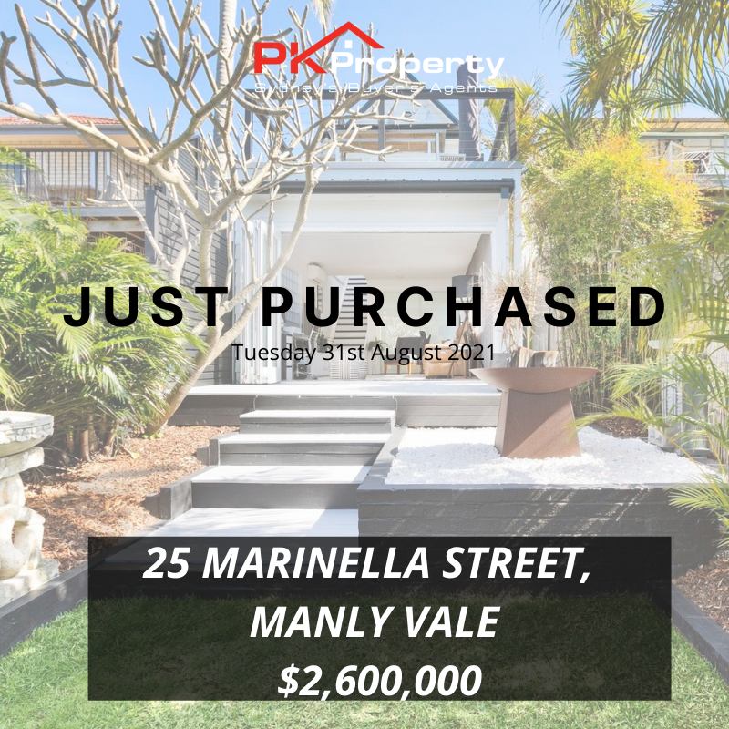 Image for post PK Property Just Purchased 25 Marinella Street, Manly Vale 