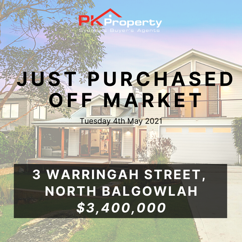 Image for post PK Property Just Purchased 3 Warringah Street, North Balgowlah 