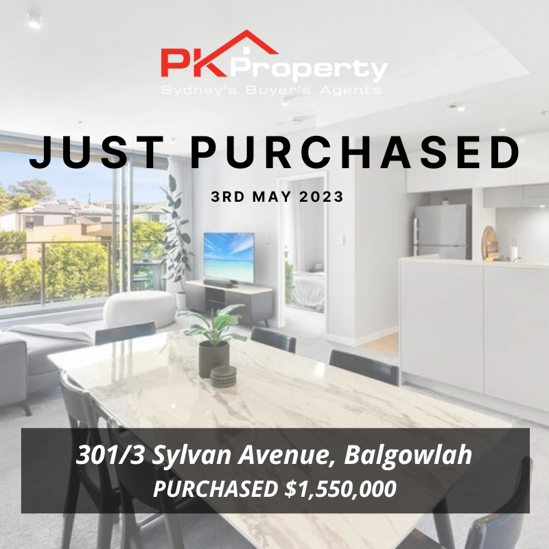 Image for post PK Property Just Purchased 301/3 Sylvan Avenue, Balgowlah!