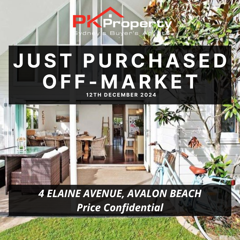 Image for post PK Property Just Purchased 4 Elaine Avenue, Avalon Beach! 