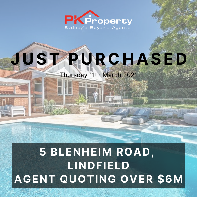 Image for post PK Property Just Purchased 5 Blenheim Road, Lindfield! 