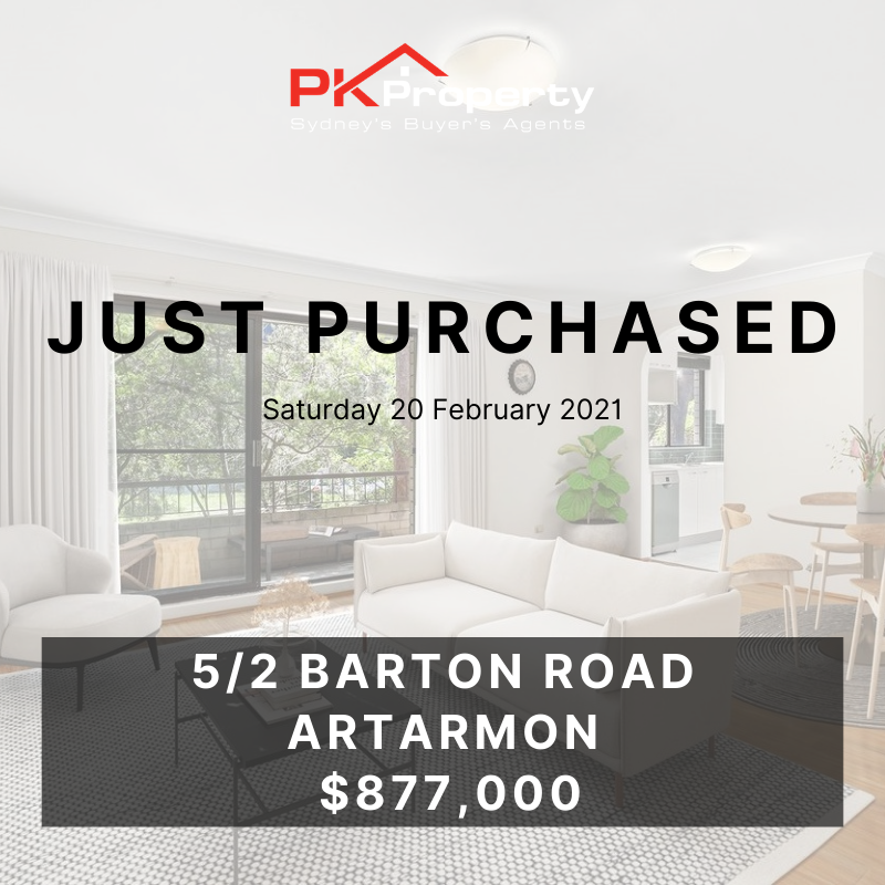 Image for post PK Property Just Purchased 5/2 Barton Street, Artarmon! 