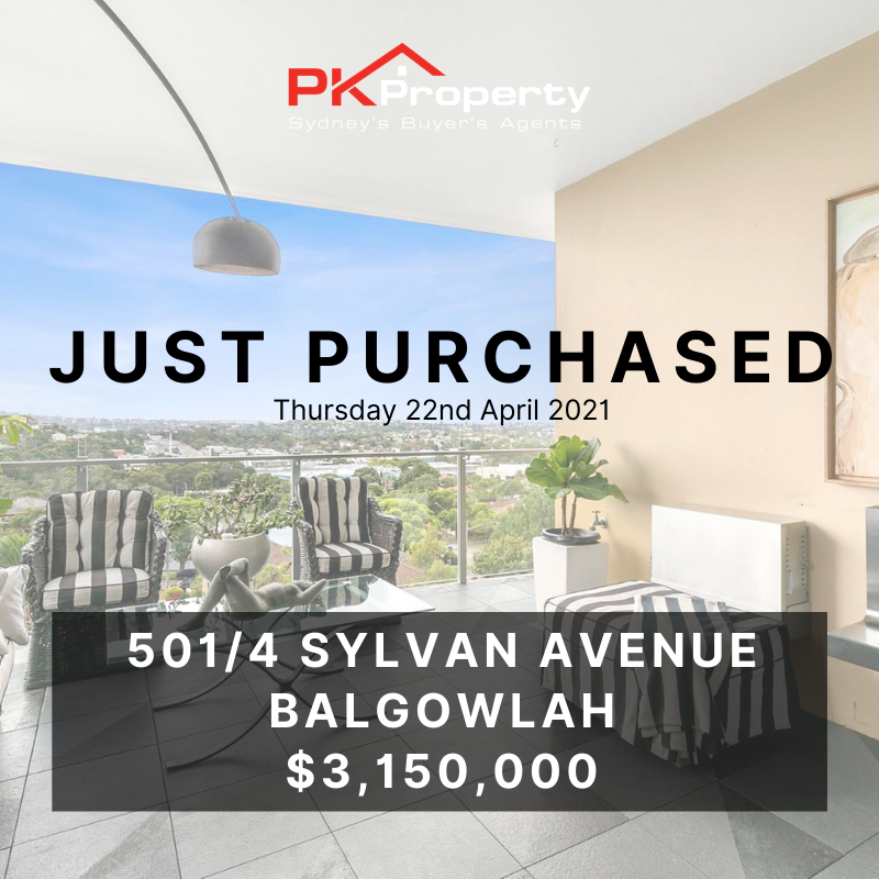 Image for post PK Property Just Purchased 501/4 Sylvan Avenue, Balgowlah!