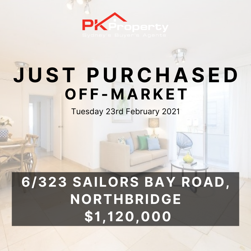 Image for post PK Property Just Purchased 6/323 Sailors Bay Road, Northbridge!