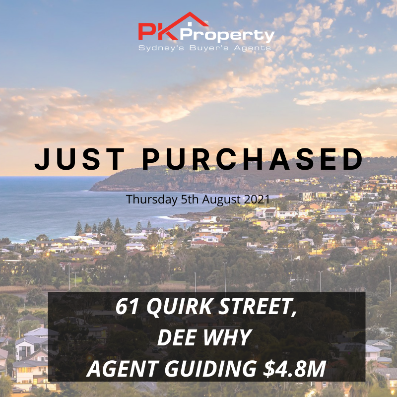 Image for post PK Property Just Purchased 61 Quirk Street, Dee Why