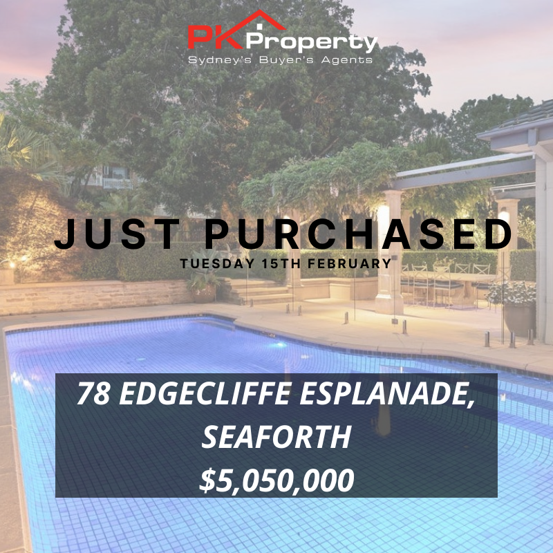 Image for post PK Property Just Purchased 78 Edgecliffe Esplanade, Seaforth! 