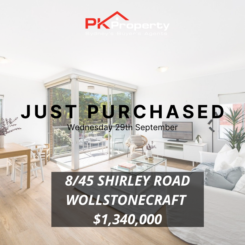 Image for post PK Property Just Purchased 8/45 Shirley Road, Wollstonecraft! 