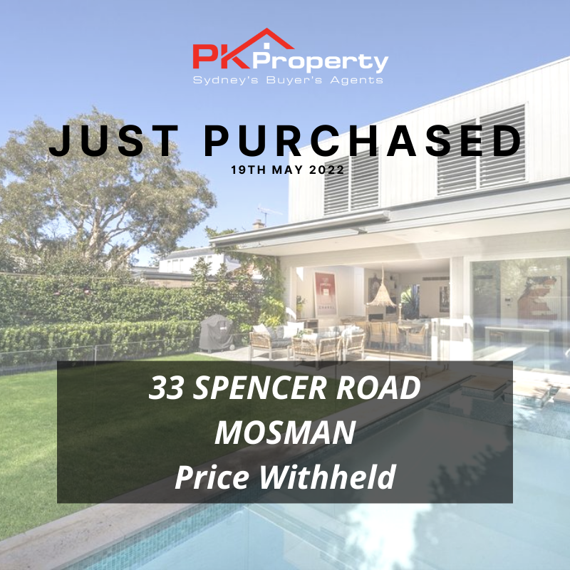 Image for post PK Property Just Purchased 33 Spencer Road, Mosman 